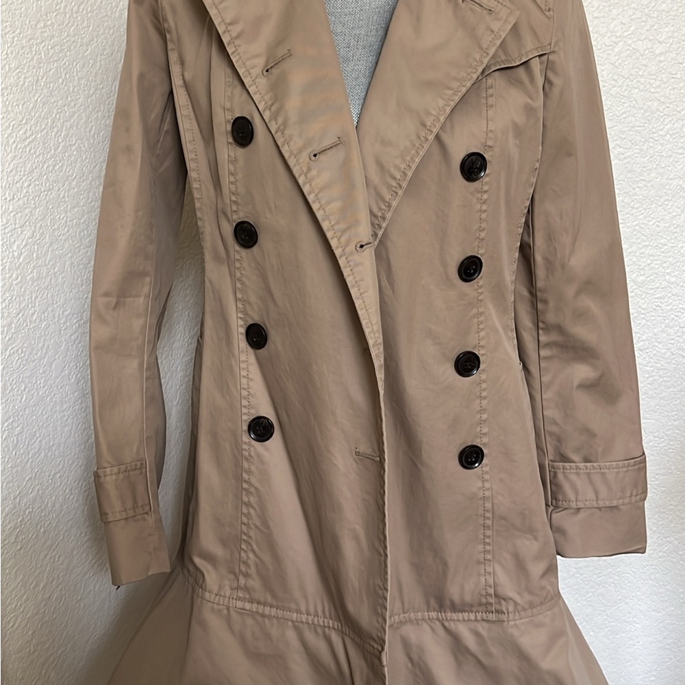 Banana Republic Beige Double-Breasted Trench Coat